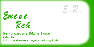 emese reh business card